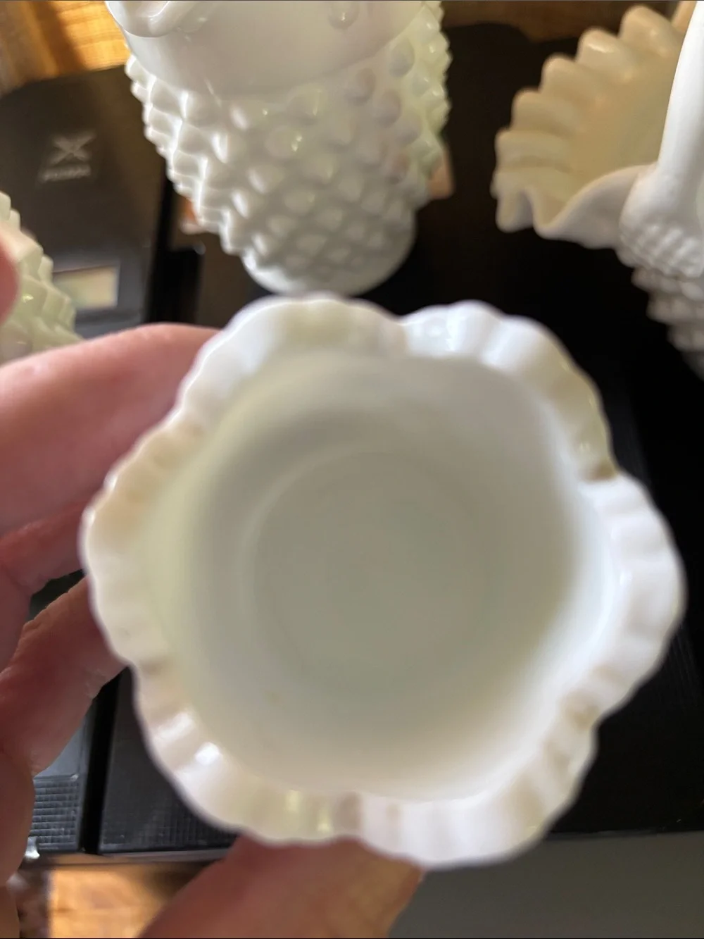 Fenton white hobnail bundle